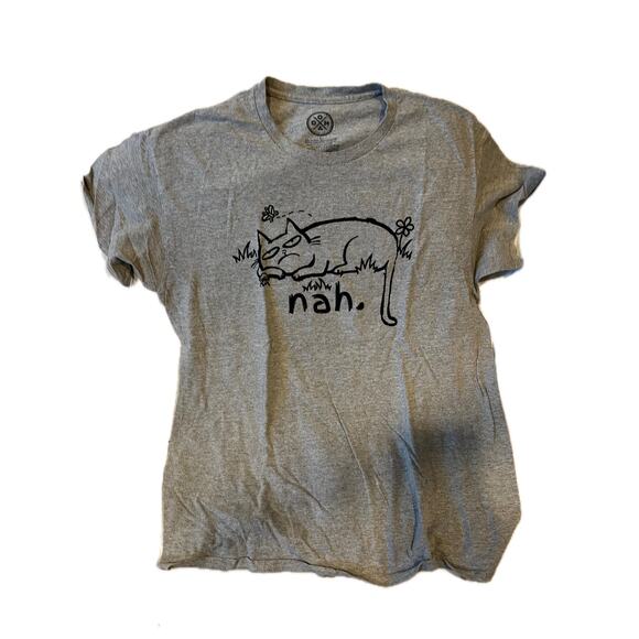 DOM Cat NAH T-Shirt Mens L - Picture 1 of 3
